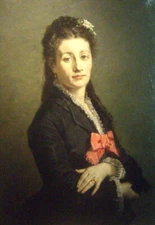 oil painting handpainted on canvas "a young woman  "