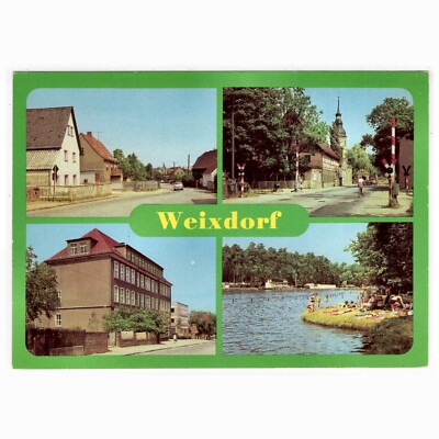 AK Weixdorf (Kr. Dresden) Moritzburger Straße, Kulturhaus, Polytech. Oberschule