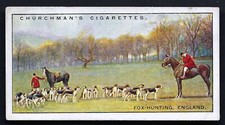 CHURCHMAN - SPORTS & GAMES IN MANY LANDS - #6 FOX HUTNING, ENGLAND