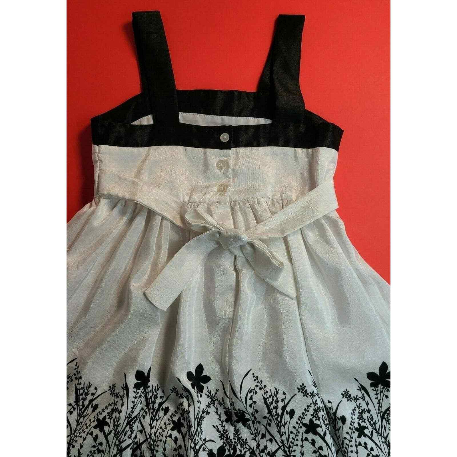 Cherokee Black and White Girls Sz 7 Special Occasion Party Holiday