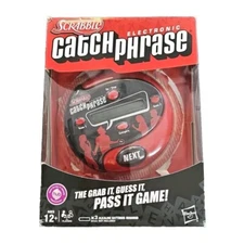 Hasbro Scrabble Catch Phrase Electronic Game Handheld Complete CIB Box Manual