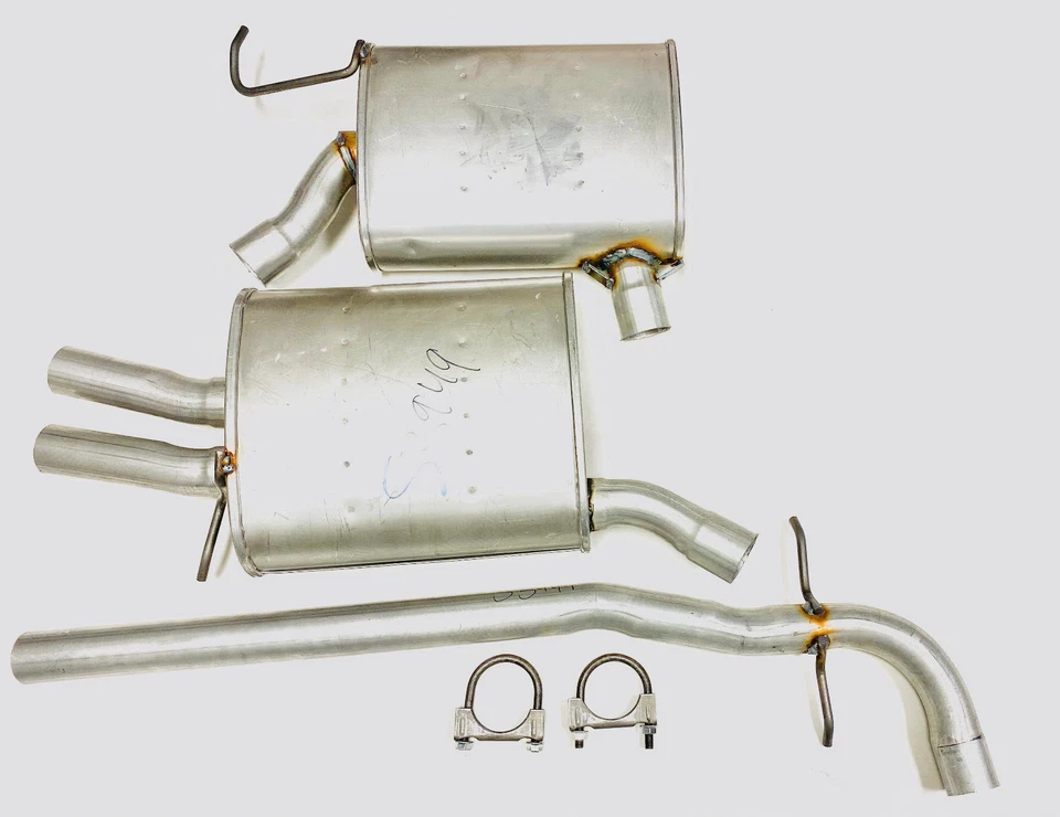 Se adapta a: Volkswagen Jetta 2011-2017 2,0 L silenciador trasero y resonador central Foto 2 de 2