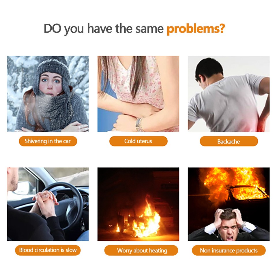 12V Car Electric Blanket Travel Camping Lightweight Portable Winter