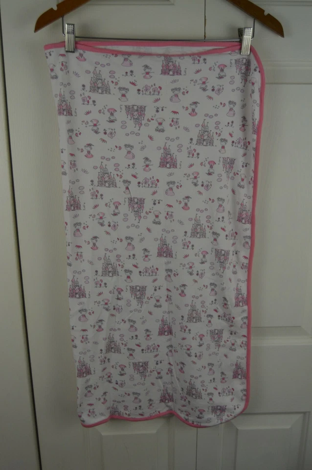 Manta Bebé Castillo Princesa Rosa The Children's Place Blanco Gris Tiara Nubes  Foto 2 de 4