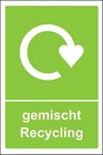 gemischtes Recycling Zeichen