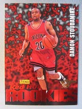 *Rare* 1995 Signature Rookies Fame Fortune Red Hot #R4 Damon Stoudamire RC