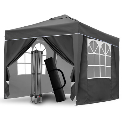 3x3 m Pop Up Gazebo, Gazebo with Side Panels Waterproof Heavy Duty  UK