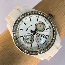 Stella ES1967 White Resin Analog Quartz 