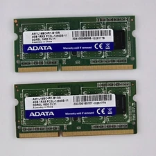 LOT OF 12 - ADATA 4Gb 1rx8 PC3L-12800 SO-DIMM Laptop Memory AM1L16BC4R1-B1GS