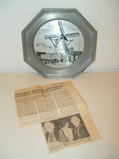Zinnteller mit der Alten Mühle in Bönen / P...