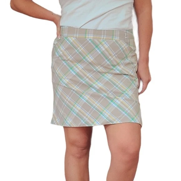 Callaway plaid golf tennis fitness pickleball skort 10 pocket hiking casual e - Image 4 of 4