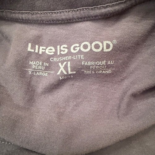 Life Is Good Crusher T-Shirt Manica Corta Blu Uomo Taglia XL - Foto 5 di 9