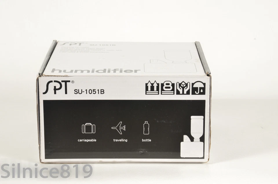 Sunpentown SPT SU-1051B Travel Size Personal Humidifier White Black - Image 2 of 3