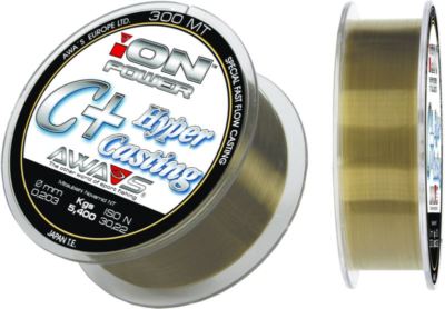 Monofilament fishing line AWA SHIMA ION POWER C+ HYPER CASTING 150m 0.30mm Japan 