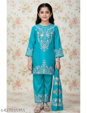 PRINTED DAILY WEAR PRINTED KURTI AND PANT SET WITH DUPATTA PACK OF ONE