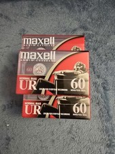 Lot of 11 Maxell UR Blank Audio Cassette Tapes New Sealed 8x UR60 3x UR90