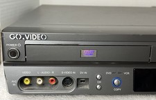 Go Video DVD Recorder/VCR Combo VR3845 Tested/Works Great No Remote Silver/Gray