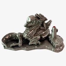 Rawcliffe Pewter Coffee Dragon  - Vintage Vtg Figure Figurine Statue