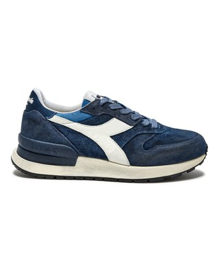 Shoes Diadora Heritage Conquest Suede Sw Trainers Man Leather Blue