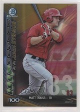2017 Bowman Chrome Scouts Top 100 Gold Refractor 42/50 Matt Thaiss #BTP-83 uy5