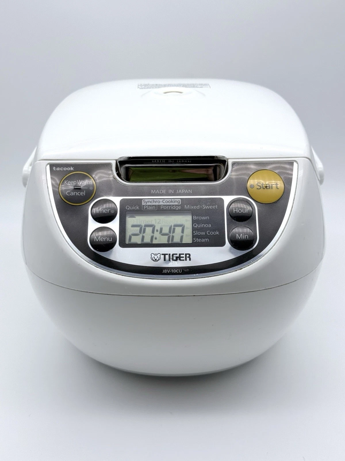 Tiger JBC-10CU Microcomputer 5.5 Cup Rice Cooker Warmer Steamer Made in Japan
