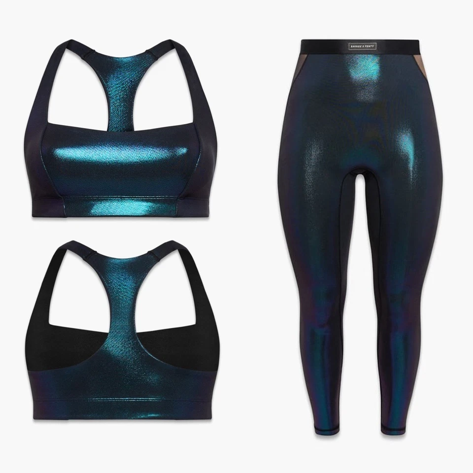 "Леггинсы SAVAGE X FENTY ""Fast Lane"" + комплект бюстгальтеров ($160)" - Изображение 3 из 4