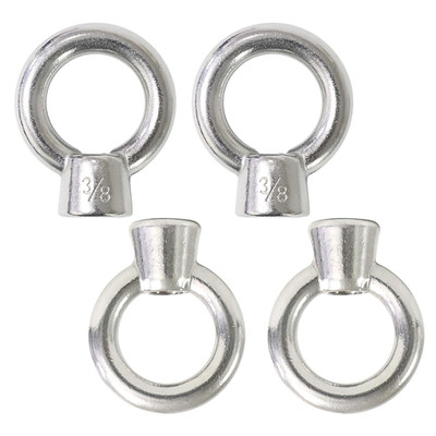 3/8'' UNC Marine Grade Lifting Eye Nut, 316 Stainless Steel Threaded Nut Fastener