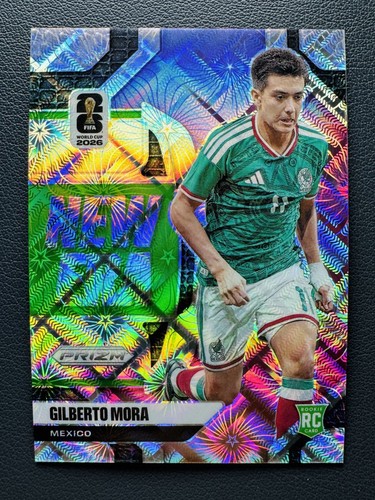 2026 Panini Prizm World Cup Gilberto Mora New Era Rookie Celestial Lattice SSP