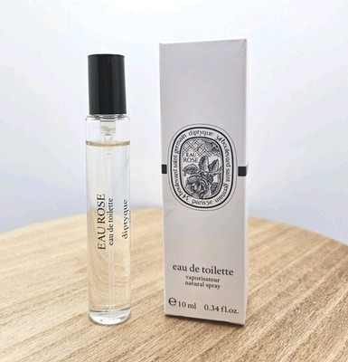 NEW Diptyque EAU ROSE Eau de Toilette EDT Travel Size Spray 10 ml / 0.34 oz NIB
