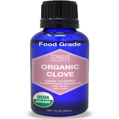 Organic, Clove Oil, Food Grade   100% Pure, Clove, Bud, Essential, Oil, by , ...