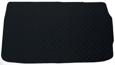 Öko Leder Kofferraumteppich für Hyundai i20 III BC3 H/B 5t 2020-  ober, Schwarz