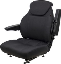 Fits Massey Ferguson Tractor seat Assembly - Fits Various Models - Black Cloth