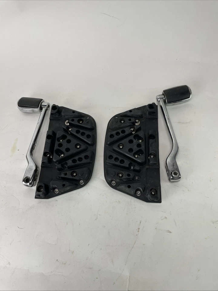 Harley Road King 2000-10 estribo trasero pasajero mSet y pedales de acoplamiento de palanca de cambios Foto 3 de 4