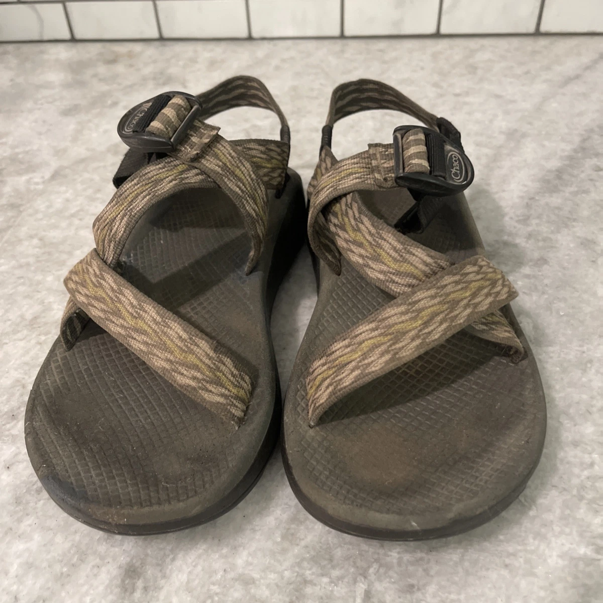 Chaco Vibram Hiking Outdoor Mens Size 12 Brown Sandals Comfort Buckle Strap Chaco Mens Z/1 Classic Hiking Sandals Brown | Mercari main image 2