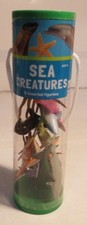 Plastic Animal Sea Creatures Ocean Animals Figure Set Toy Lot Fish Seal Octopus
