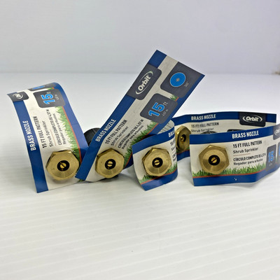 5 Pop up Sprinkler Heads 15' Full Pattern Brass Nozzle 1/2'' Inlet - 54038 - New