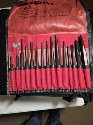#ad New Snap on PPC715BK 15 piece Punch and Chisel Set in Bag Never Used $130.00