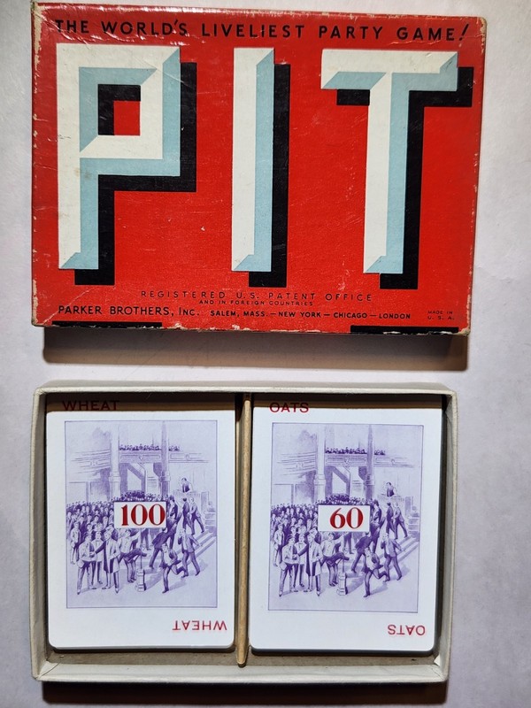 PIT card game 1919 VG, ROOK card game 1924 Good, Parker Brothers
