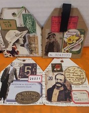  4 HANDMADE STURDY JOURNAL CARDS FOR YOUR SCRAPBOOK/JUNK /ART JOURNAL 2