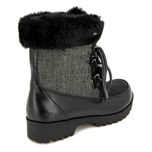 JBU By Jambu Women's Cloudie Waterproof Mid Calf Boots - Black Herringbone, Size 8.5