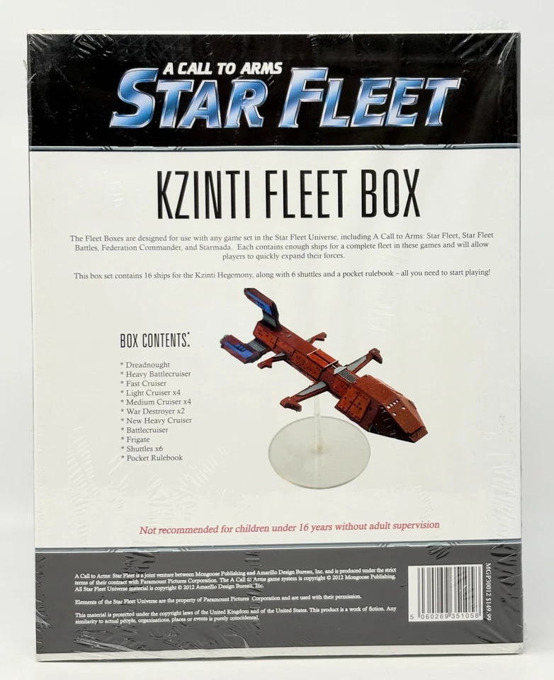 A Call to Arms: Star Fleet Kzinti Fleet Box SEALED RARE OOP 16 SHIPS 6 SHUTTLES - Image 2 of 4