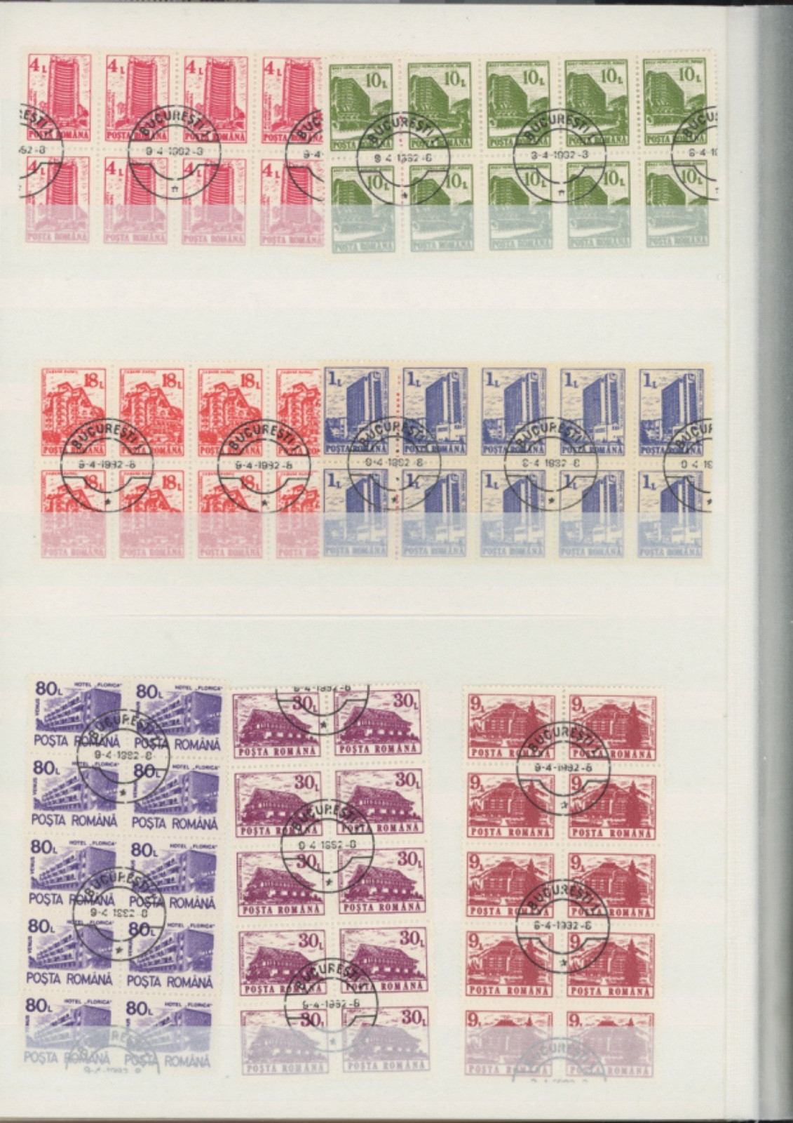 Lindner falzlos Worldwide Stamps  Stamp blocks  83   and  86  mini-sheets  (mb18