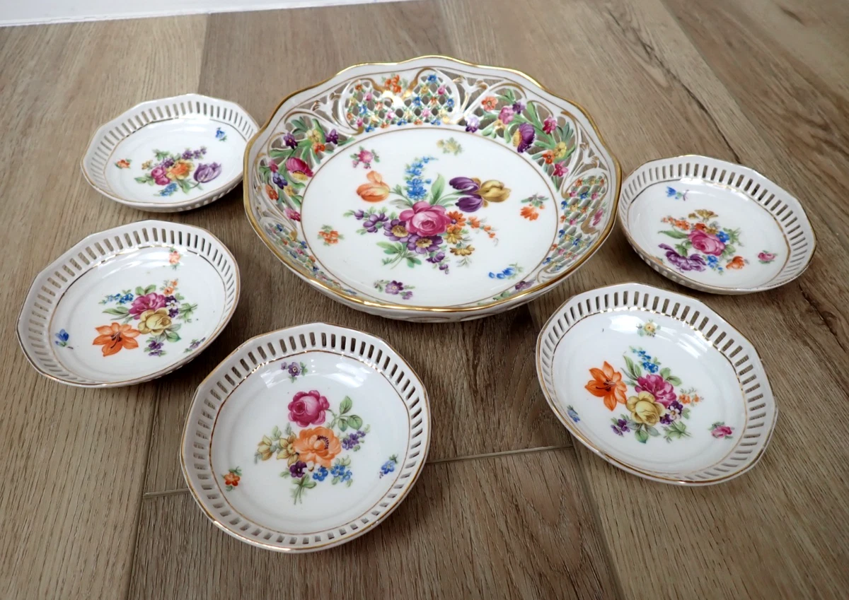 ①ドレスデンフラワー シューマンババリア プレート　2枚セット Schumann Bavaria Dresden for sale | eBay
