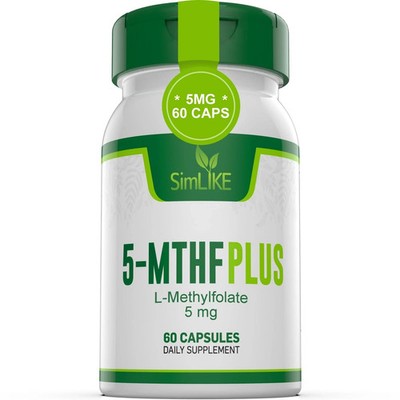 Active folate 5-MTHF with Vitamins B Complex B12 B2 and B6 - Supports methyla...