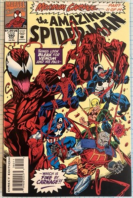 Amazing Spider-Man #380 NM Mark Bagley Cover 1993 Marvel Comics Maximum Carnage