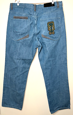 Eight 8732 Denim Jeans Mens 42x34 Streetwear Young Jeezy Hip Eight 8732 Denim Jeans Mens 42x34 Streetwear Young Jeezy Hip