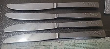 Stanhome Stainless Oneida Ltd. Floral Cobblestone Dinner Knives Set Of 4