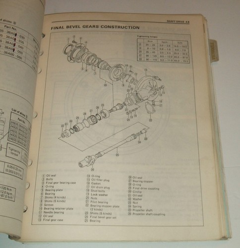 Suzuki Intruder 700 750 800 Service Manual 1986-1997 Vs700 Vs750 Vs800 - Foto 6 di 12