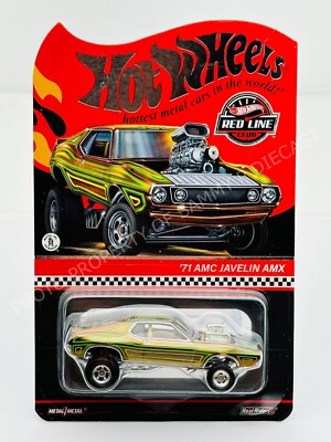 Hot Wheels 2024 RLC Redline Club 71 AMC JAVELIN AMX #10864/30000 NEW !!