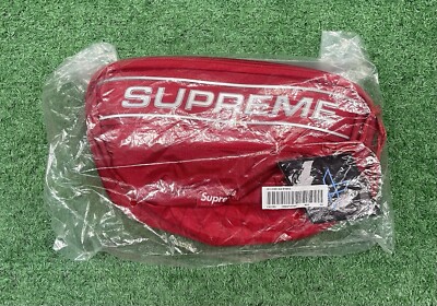 New NWT Supreme Logo Waist Bag Authentic FW23 Red 3D Logo